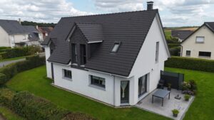 Maison récente vue par drone – Réalisation INSPIDRONE Immobilier